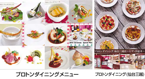 プロトンダイニングメニュー